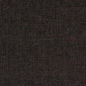 Charcoal gray fabric sample displaying a dense, grid-like weave and matte texture; label reads "erba fabrics torino 89".